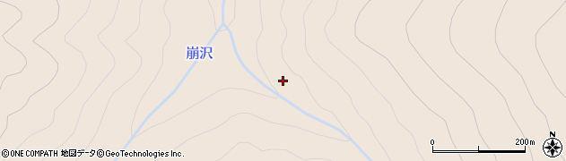 東沢周辺の地図