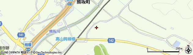 石川県加賀市熊坂町（ナ）周辺の地図