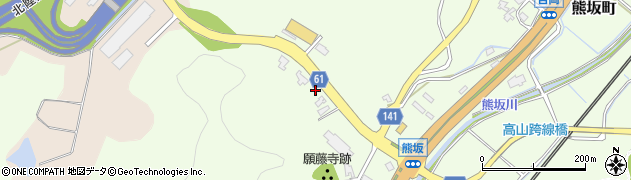 石川県加賀市熊坂町（ヤ）周辺の地図