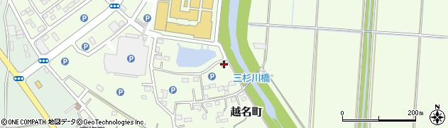 栃木県佐野市越名町853周辺の地図