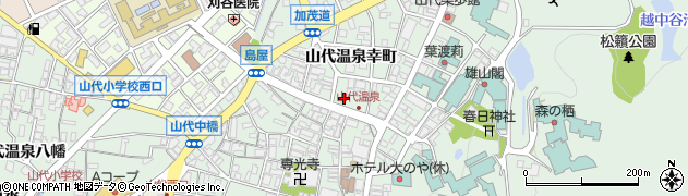 石川県加賀市山代温泉幸町3周辺の地図