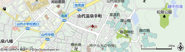 石川県加賀市山代温泉幸町2周辺の地図