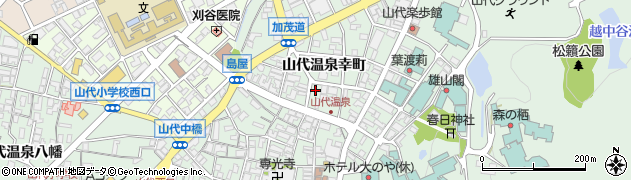 石川県加賀市山代温泉幸町4周辺の地図