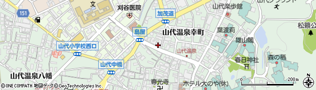 石川県加賀市山代温泉幸町66周辺の地図