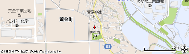 栃木県足利市荒金町96周辺の地図