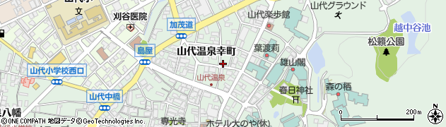 石川県加賀市山代温泉幸町7周辺の地図