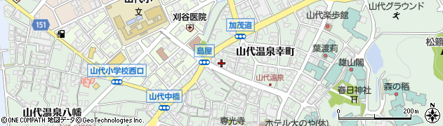 石川県加賀市山代温泉幸町68周辺の地図