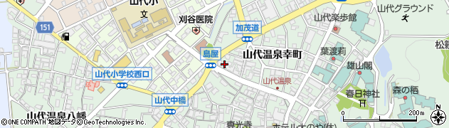 石川県加賀市山代温泉幸町69周辺の地図