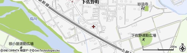 群馬県高崎市下佐野町1187周辺の地図