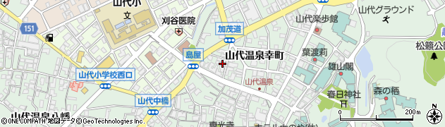石川県加賀市山代温泉幸町73周辺の地図