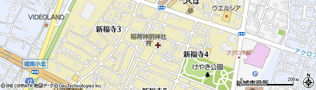 茨城県結城市新福寺周辺の地図