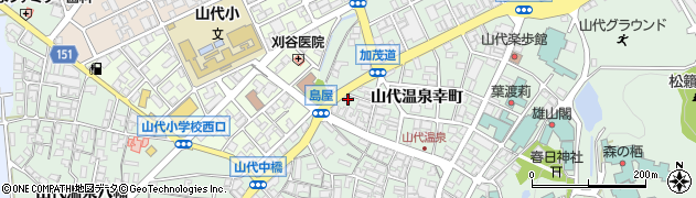 石川県加賀市山代温泉幸町71周辺の地図