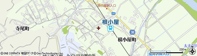 高崎市　根小屋集会所周辺の地図