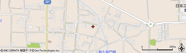 長野県安曇野市堀金烏川中堀3831周辺の地図