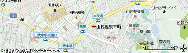石川県加賀市山代温泉幸町75周辺の地図