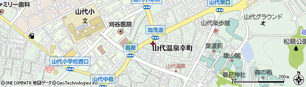 石川県加賀市山代温泉幸町78周辺の地図