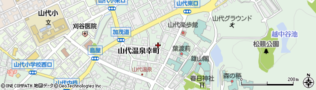 石川県加賀市山代温泉幸町13周辺の地図