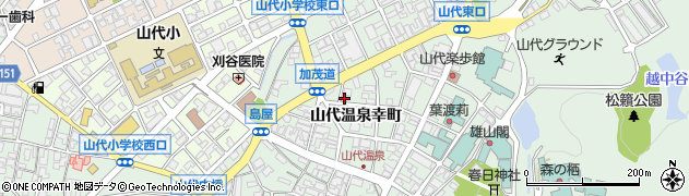 石川県加賀市山代温泉幸町38周辺の地図