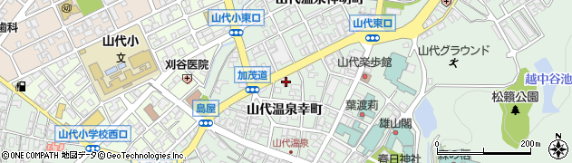 石川県加賀市山代温泉幸町33周辺の地図