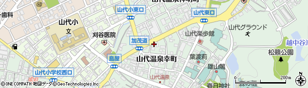 石川県加賀市山代温泉幸町34周辺の地図