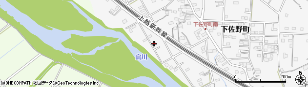 群馬県高崎市下佐野町1046周辺の地図