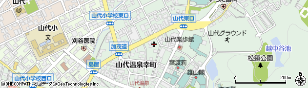 石川県加賀市山代温泉幸町22周辺の地図