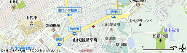 石川県加賀市山代温泉幸町23周辺の地図
