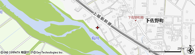 群馬県高崎市下佐野町1037周辺の地図