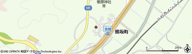 石川県加賀市熊坂町（ク）周辺の地図