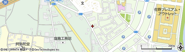 栃木県佐野市越名町1242周辺の地図
