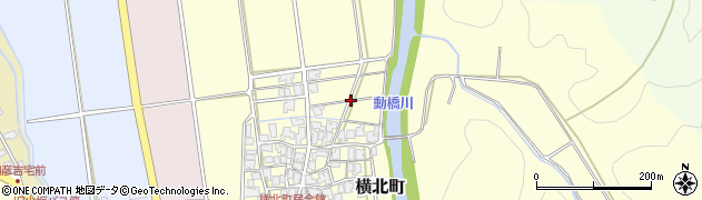 石川県加賀市横北町（チ）周辺の地図