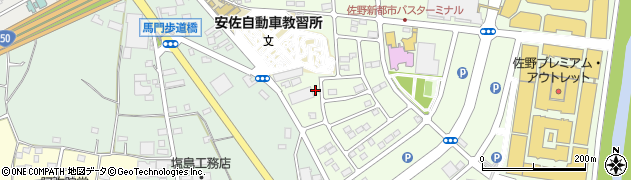 栃木県佐野市越名町2070周辺の地図