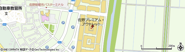 テンピュール　佐野プレミアムアウトレット店周辺の地図