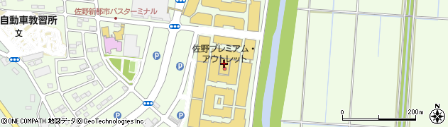 宮武讃岐うどん 佐野プレミアムアウトレット店周辺の地図
