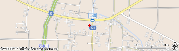 長野県安曇野市堀金烏川中堀3307周辺の地図