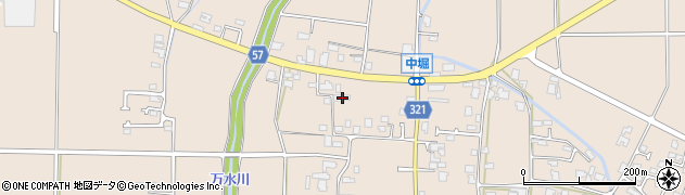 長野県安曇野市堀金烏川中堀3303周辺の地図