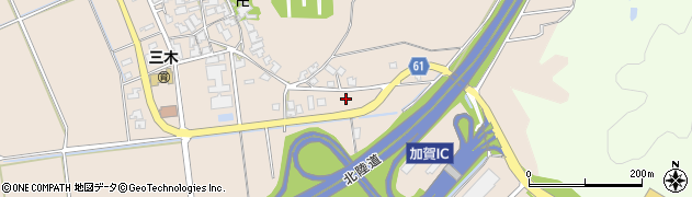 石川県加賀市三木町（ハ）周辺の地図