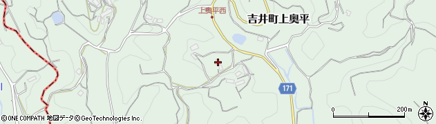 群馬県高崎市吉井町上奥平1109周辺の地図