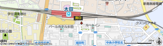 エコレンタカー太田駅南口店周辺の地図