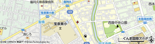 沢田の味太田店周辺の地図