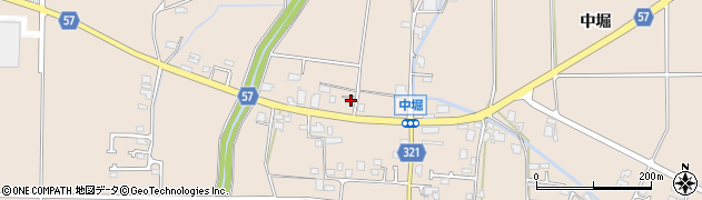 長野県安曇野市堀金烏川中堀3292周辺の地図