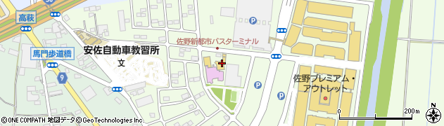 栃木県佐野市越名町2055周辺の地図