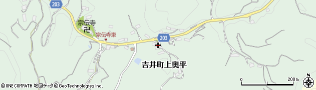 群馬県高崎市吉井町上奥平1439周辺の地図