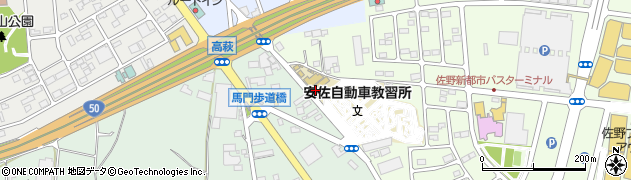 栃木県佐野市越名町1247周辺の地図