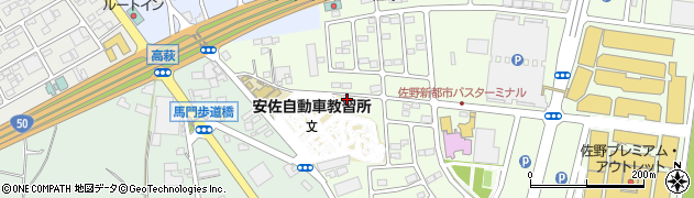栃木県佐野市越名町1257周辺の地図