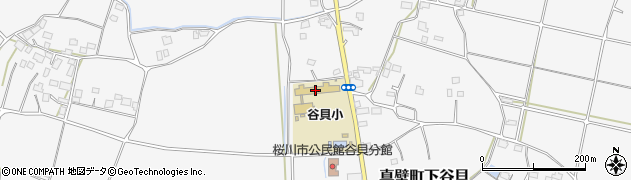 桜川市立谷貝小学校周辺の地図