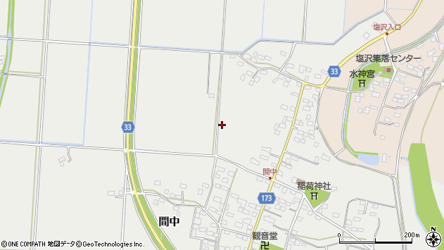 〒323-0044 栃木県小山市間中の地図