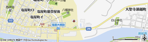 石川県加賀市塩屋町（雁山）周辺の地図