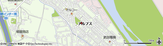 長野県安曇野市豊科高家（アルプス）周辺の地図