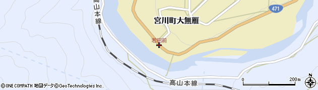 若田前周辺の地図